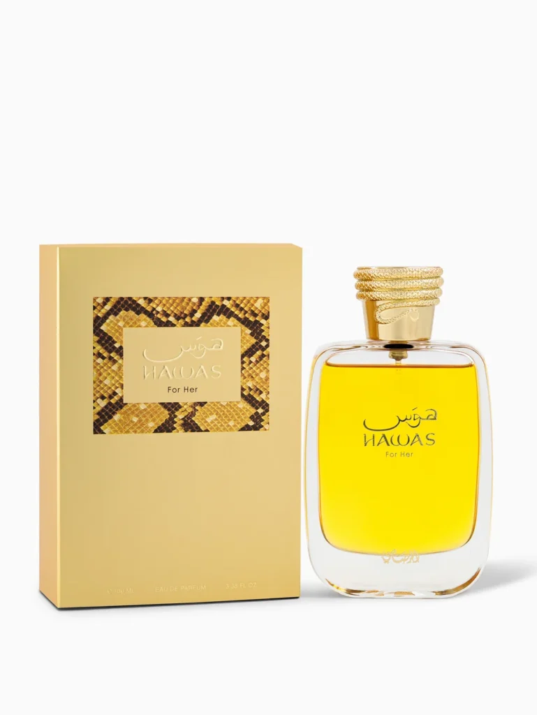 ✨ HAWAS FOR HER — The Essence of Golden Elegance